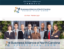 Tablet Screenshot of businessalliancenc.com